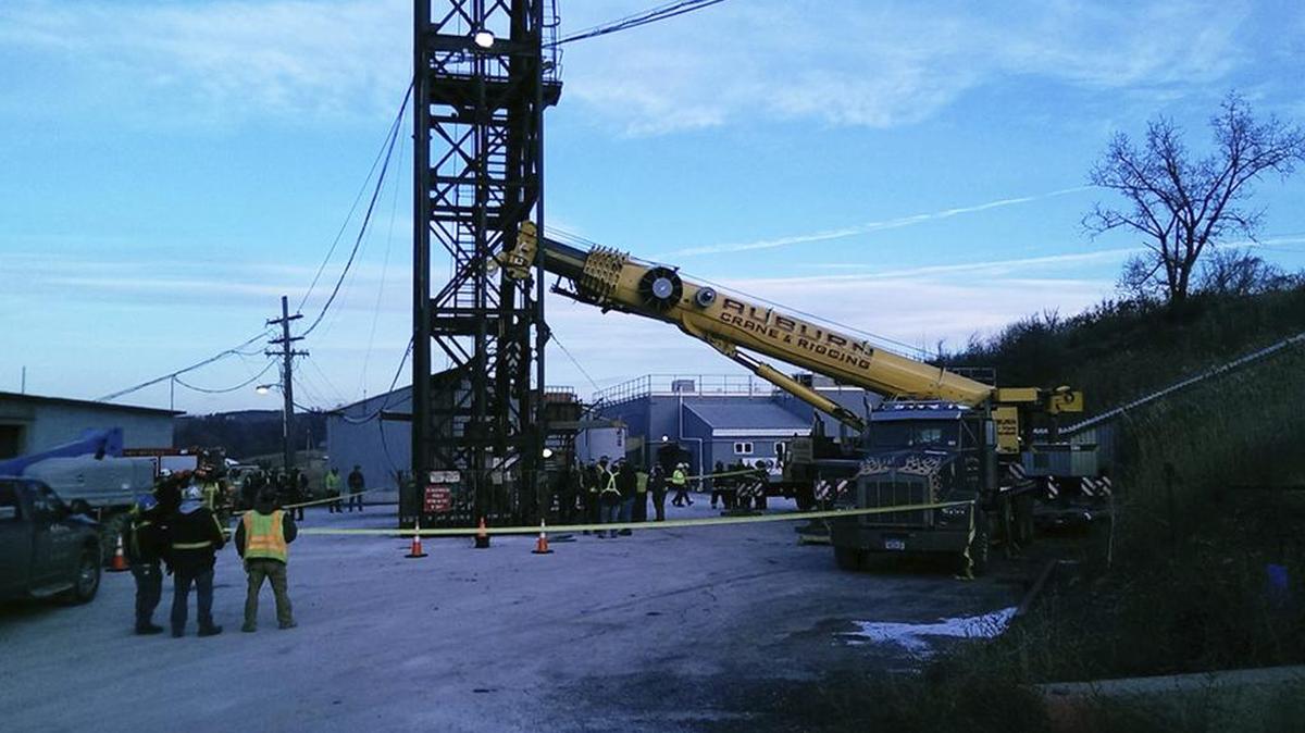 Un total de 17 mineros quedaron atrapados desde el miércoles a causa del fallo técnico de un ascensor.