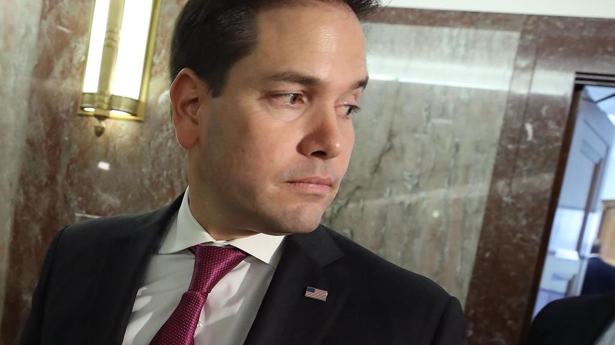 El senador de Florida, Marco Rubio, durante un encuentro con la prensa en el Capitolio de Washington el 25 de enero del 2018.