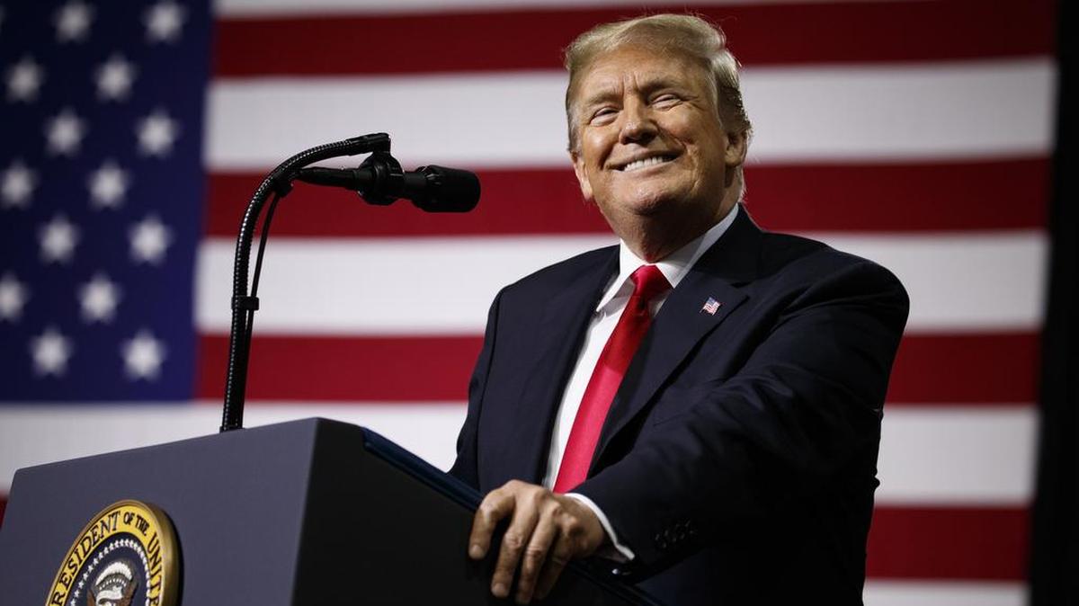 El presidente Donad Trump en un evento de campaña en Tampa, Florida, el 31 de julio del 2018.