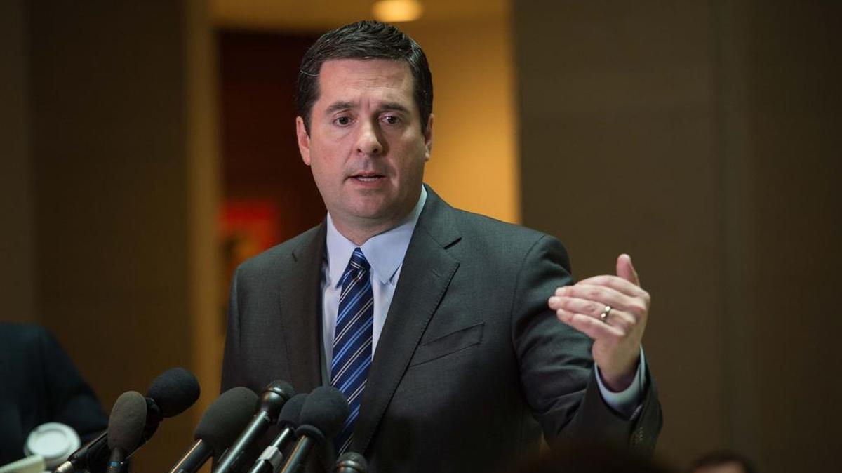 El congresista Devin Nunes, republicano de California y jefe de la Comisión de Inteligencia de la Cámara Baja del Congreso, durante una rueda de prensa el 24 de marzo de 2017.