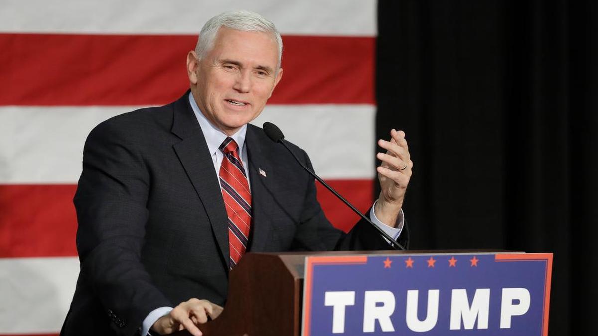 Mike Pence, el vicepresidente electo, durante un evento de campaña en Fort Wayne, Indiana.