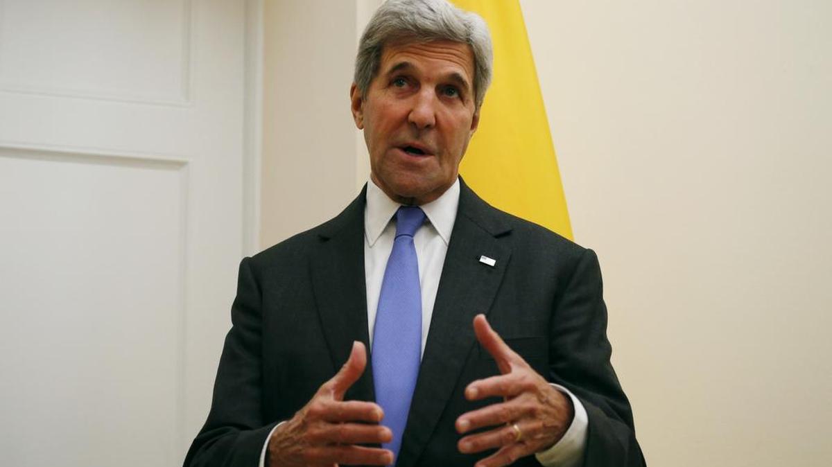 El secretario de Estado, John Kerry, el lunes 19 de septiembre en Nueva York.