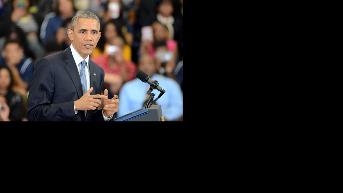 
El presidente estadounidense, Barack Obama, habla sobre la economía durante una visita al State Community College de Birmingham, Alabama, el jueves.



