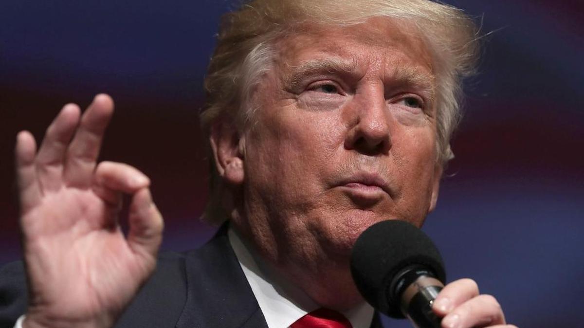 El candidato republicano a la Casa Blanca Donald Trump, durante un evento en Viriginia.