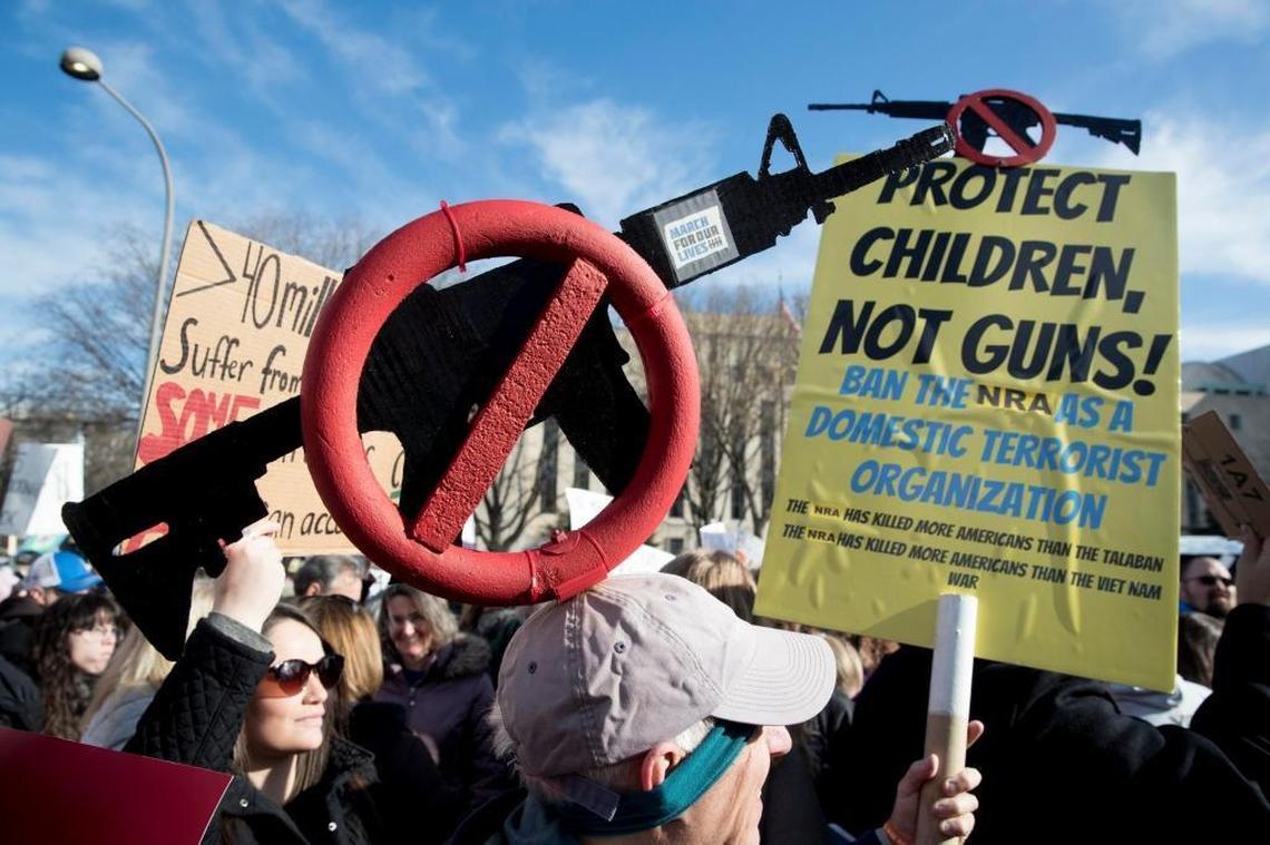 Activistas que abogan por un mayor control en la tenencia y adquisición de armas de fuego reclaman en Washington restricciones, motivados por la vitalidad y el idealismo de la juventud.