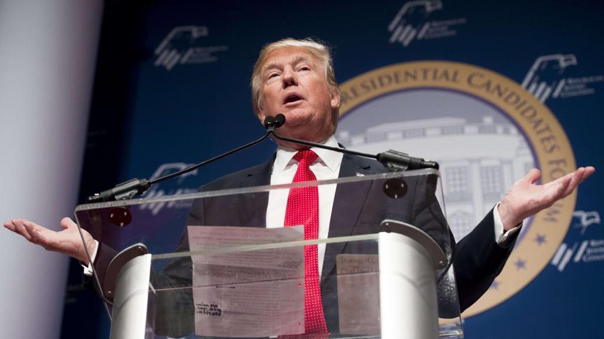 El candidato republicano, Donald Trump.