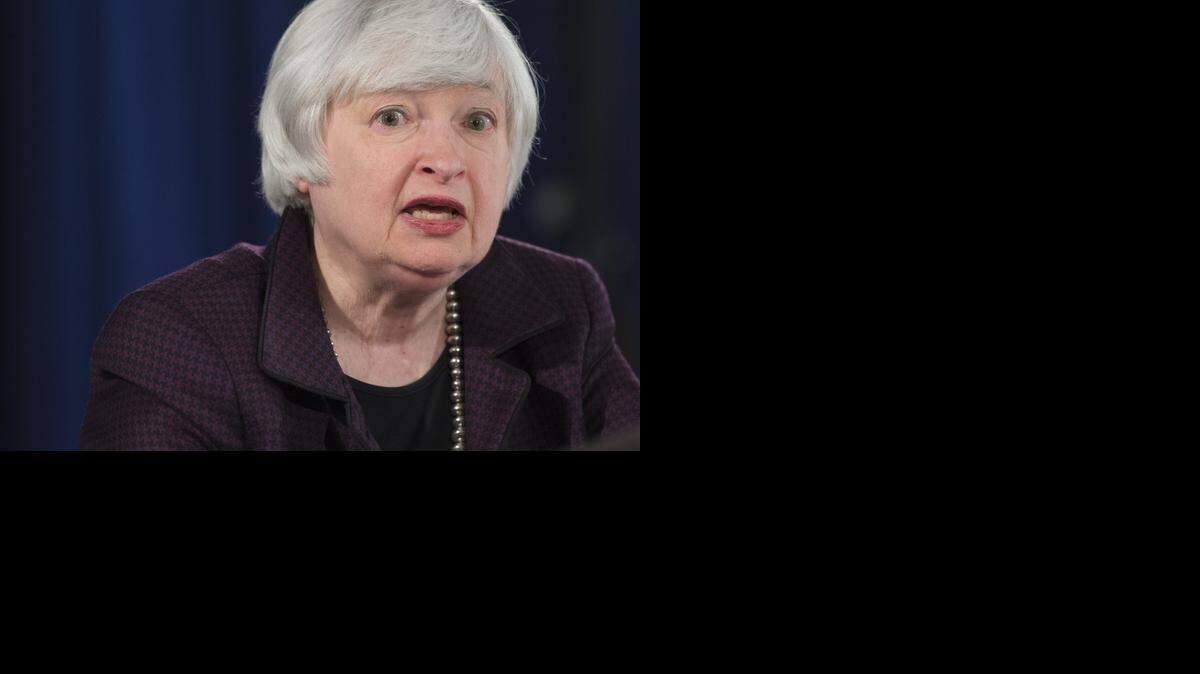 
La presidenta de la Reserva Federal, Janet Yellen, durante una conferencia de prensa el miércoles en Washington.
