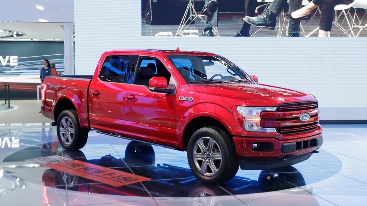 Un Ford F-150 del 2018 es mostrado en el Show Internacional de Autos de Norteamérica en Detroit, en enero pasado.