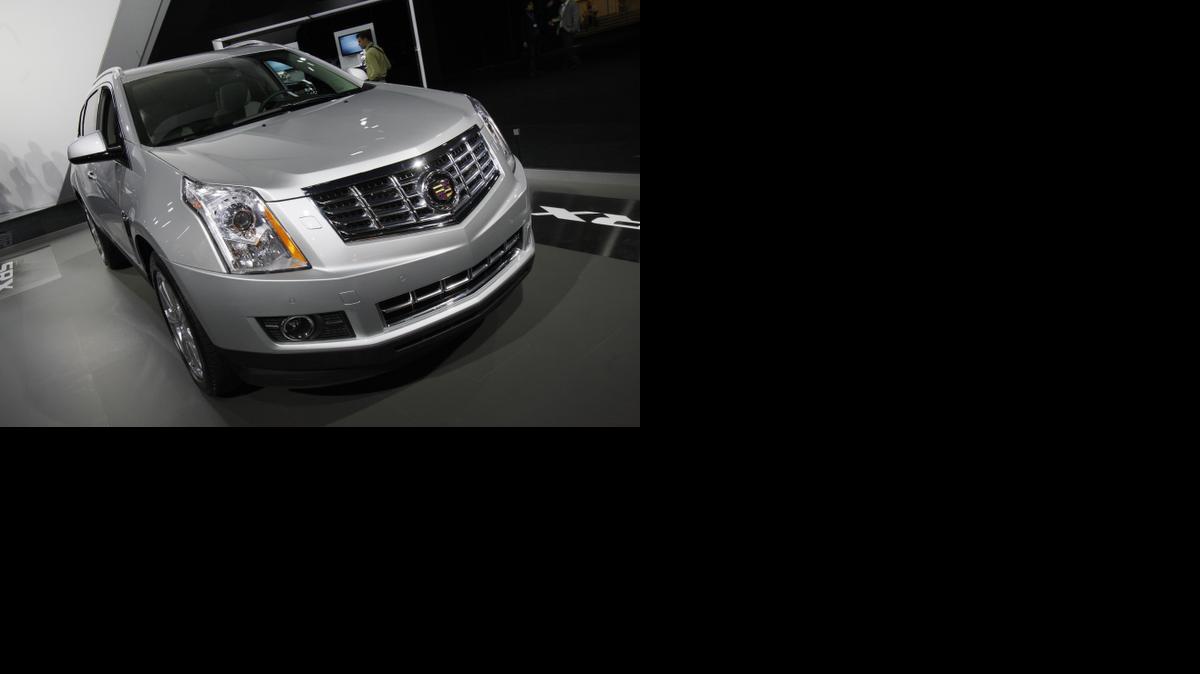 
Un Cadillac SRX se exhibía en el Salón INternacional de Auto en Nueva York.

