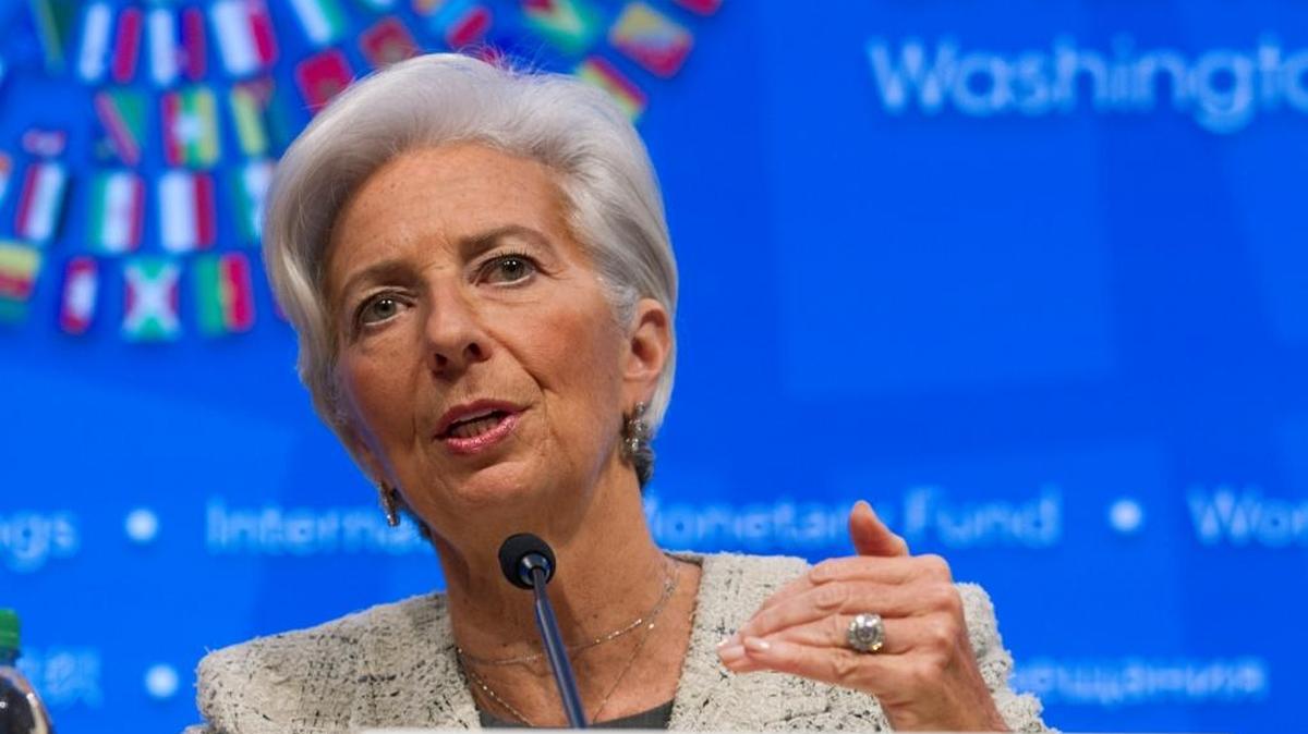 Christine Lagarde, directora gerente del FMI, insistió en que la caída del comercio global es una de las razones para las frágiles perspectivas mundiales.