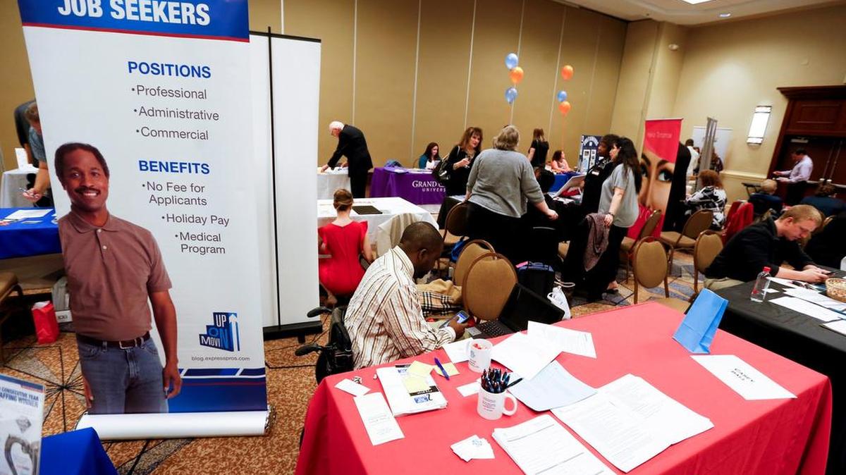 Feria de empleo en Pittsburgh. Archivo.