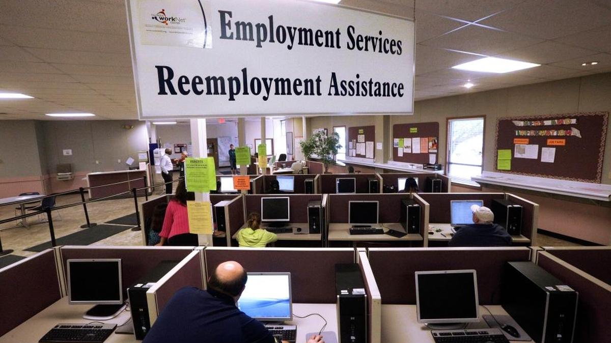 La Oficina del Departamento de Seguridad del Empleo, en Springfield, de Illinois.