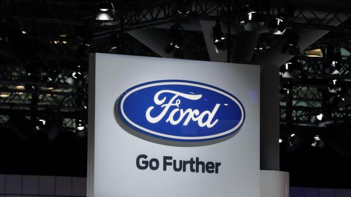 Fotografía de archivo del 12 de abril de 2017 donde se ve el logo de FORD en la Feria Internacional del Automóvil en Nueva York.