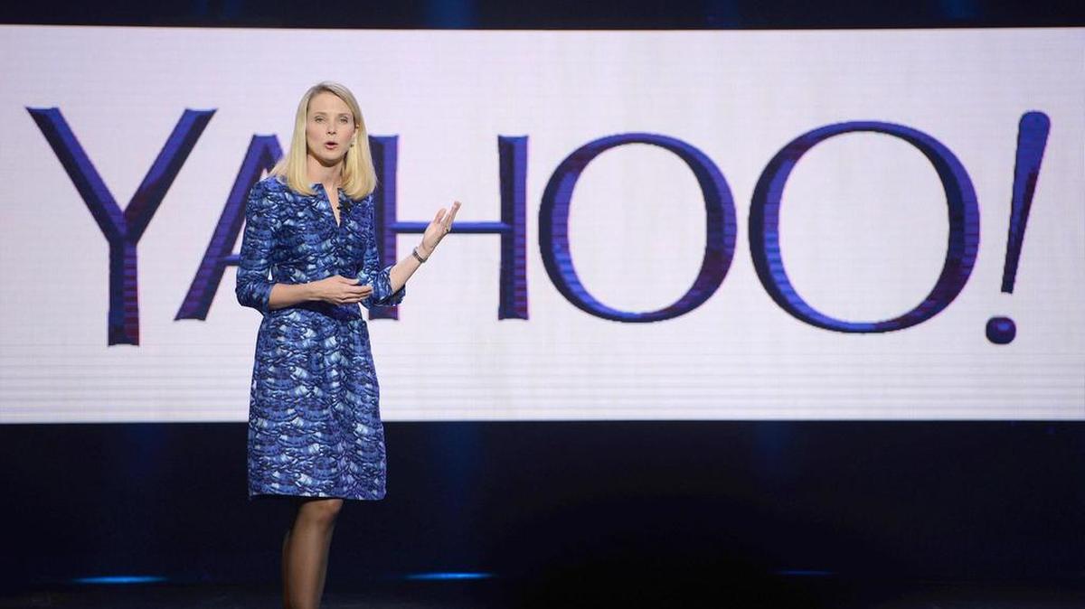 Marissa Mayer, consejera delegada de la compañía Yahoo, da un discurso en Las Vegas el 7 de enero de 2014.
