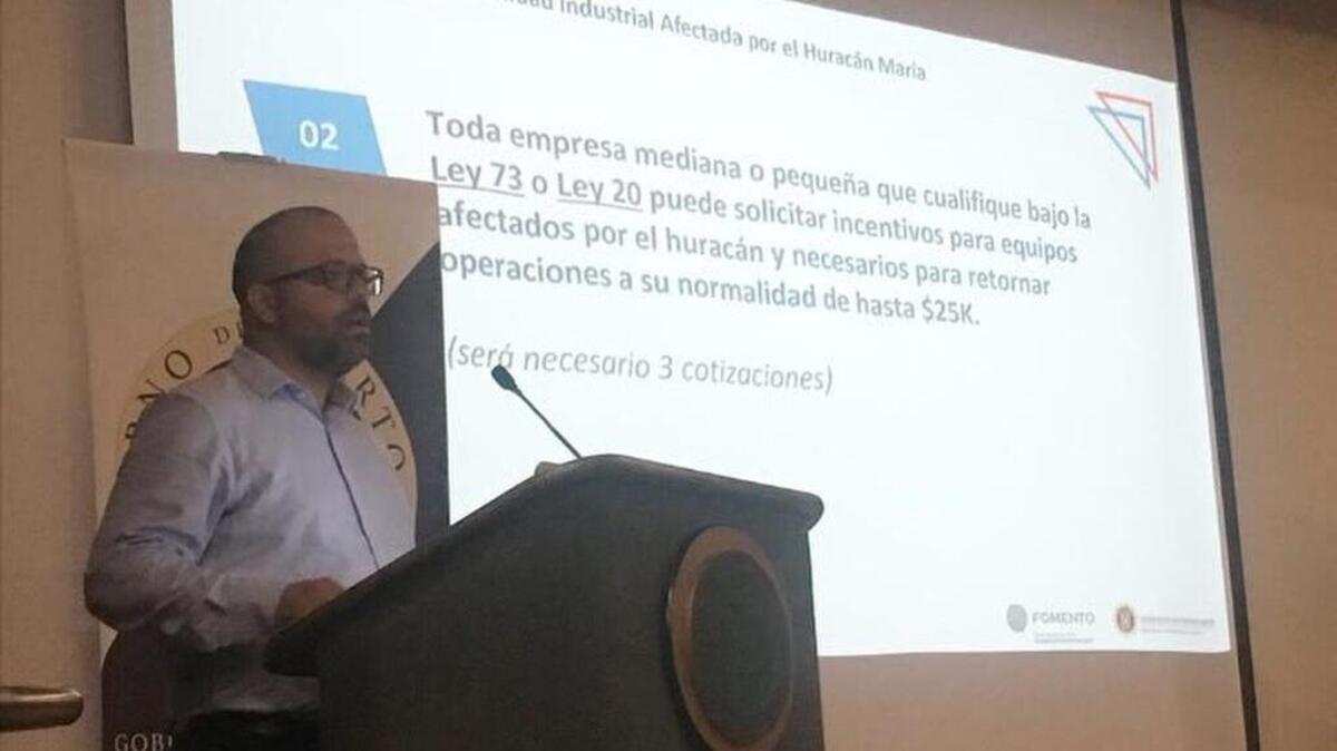 El secretario de Desarrollo Económico y Comercio (DDEC) de Puerto Rico, Manuel Laboy en el encuentro “Impulso Empresarial” el martes 17 de octubre de 2017