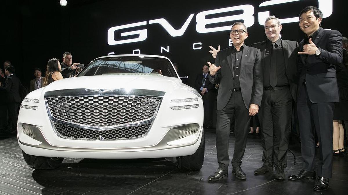 Genesis presentó el miércoles su ‘GV80 Concept SUV’ en el Salón Internacional del Auto en Nueva York.