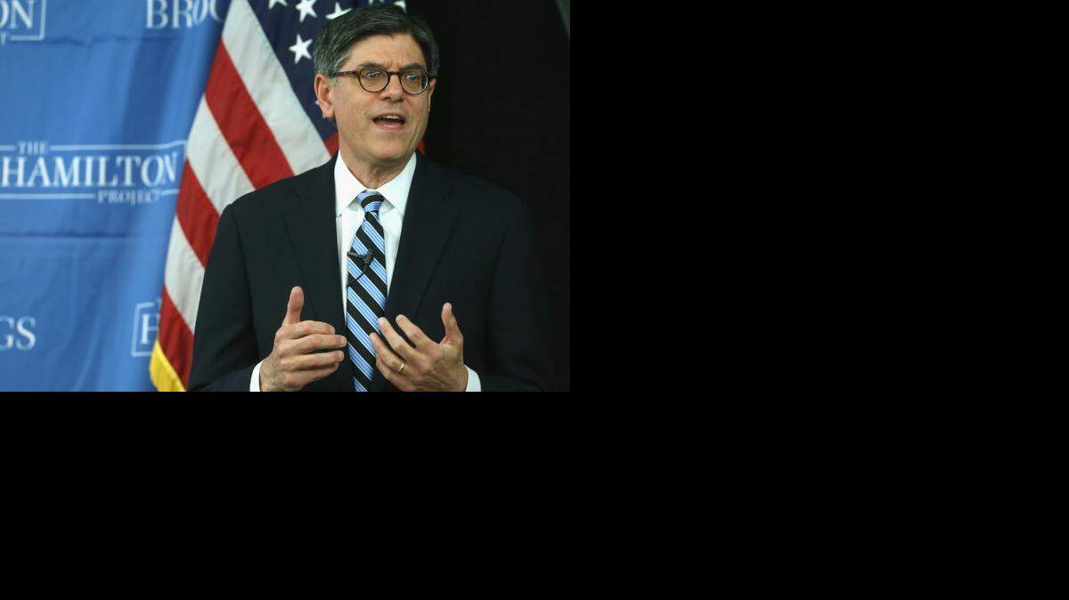
El secretario del Tesoro Jack Lew habla el lunes durante un foro celebrado en Washington.


