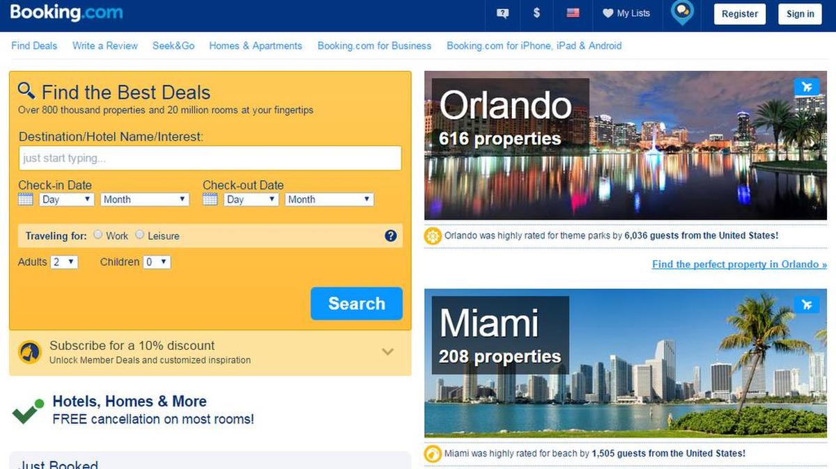 La compañía Booking.com, del grupo Priceline, firmó el lunes un acuerdo con Cuba por el que será la primera empresa estadounidense de reservas de hoteles en línea que opera en la isla.
