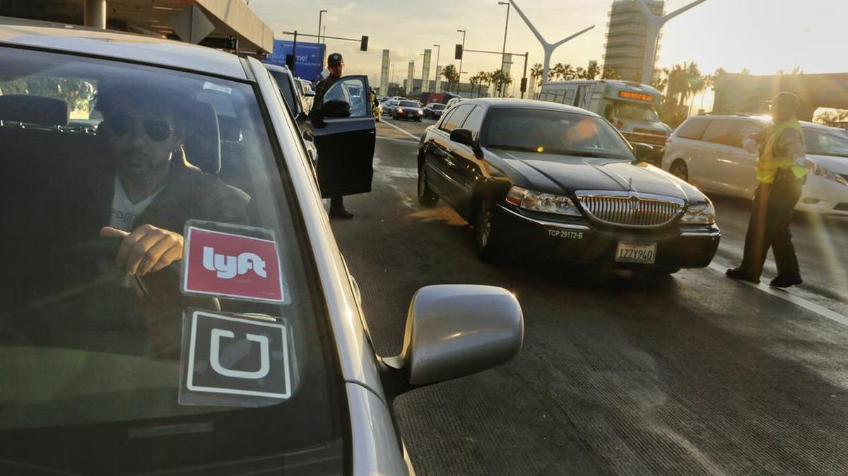 Un conductor que trabaja para Lyft.