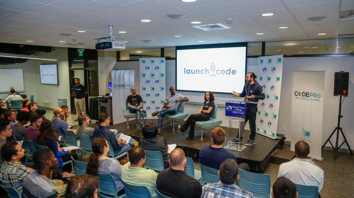 Un evento en el IDEA center, en el 2015. Ese center del Miami Dade College recibirá una contribución para un nuevo curso de programación.