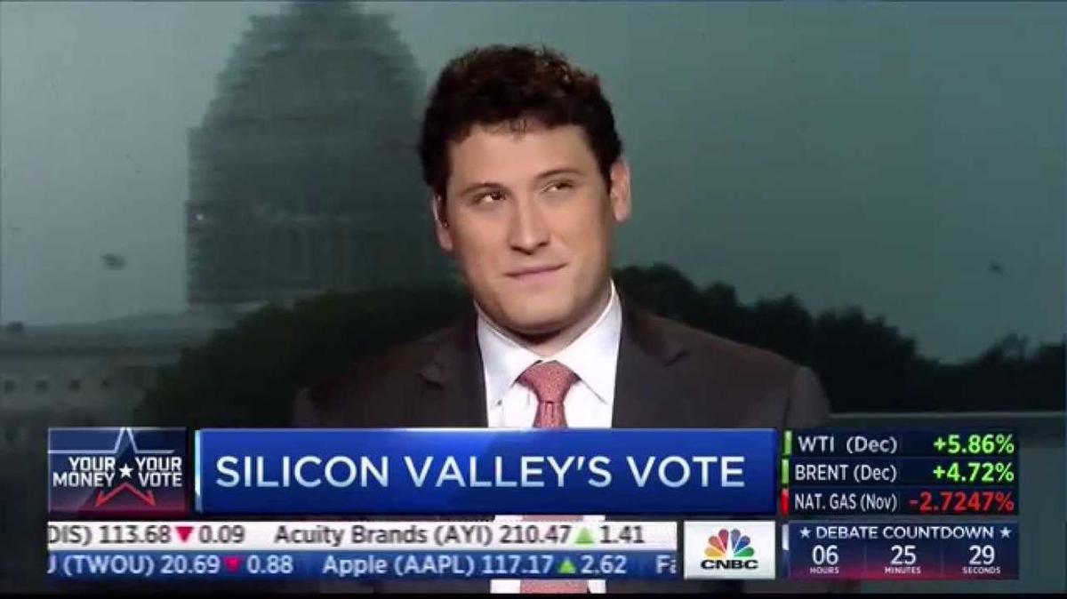 El presidente de FWD.us, Todd Schulte, en una entrevista con CNBC. El directivo dijo el lunes que estaban disgustados con la decisión del gobierno de EEUU sobre los emprendedores extranjeros. Foto de archivo.