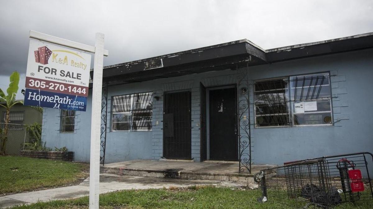 Una casa embargada en Homestead. En Florida se registraron 57,000 embargos hipotecarios durante los últimos doce meses. Foto de archivo.