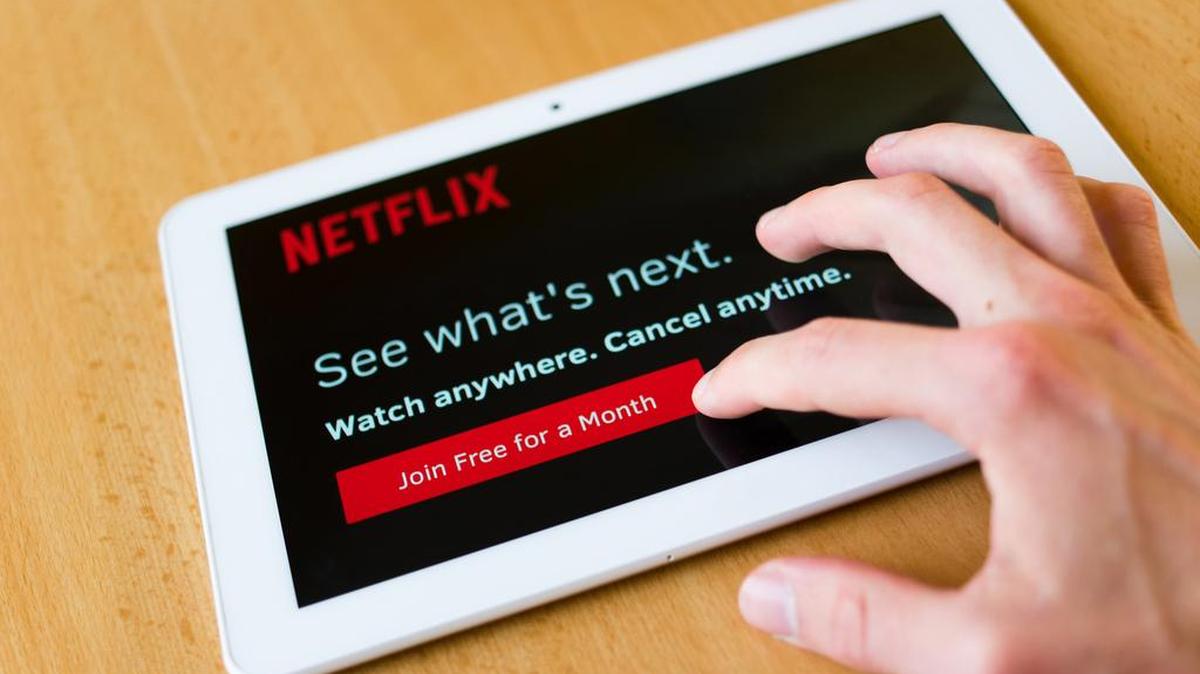 Imagen de la aplicación de Netflix en una tableta.