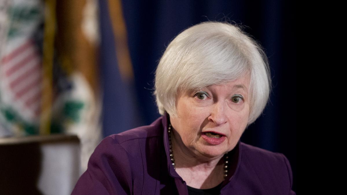 
La presidenta de la Reserva Federal Janet Yellen en Washington.
