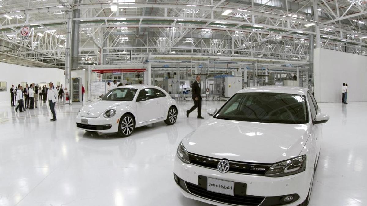 La planta de motores de Volkswagen durante su inauguración en el 2013 en la ciudad de Silao, estado de Guanajuato, México.