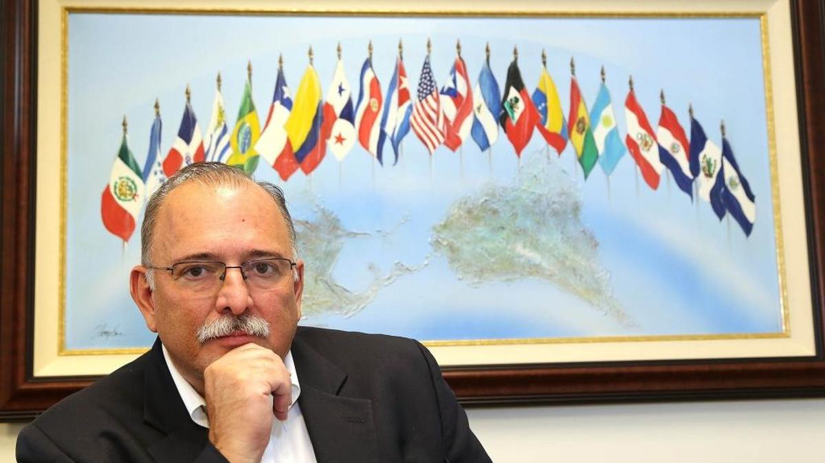 
Osvaldo Bianchi, uno de los fundadores de Latamkey, en la sede la compañía en Doral

