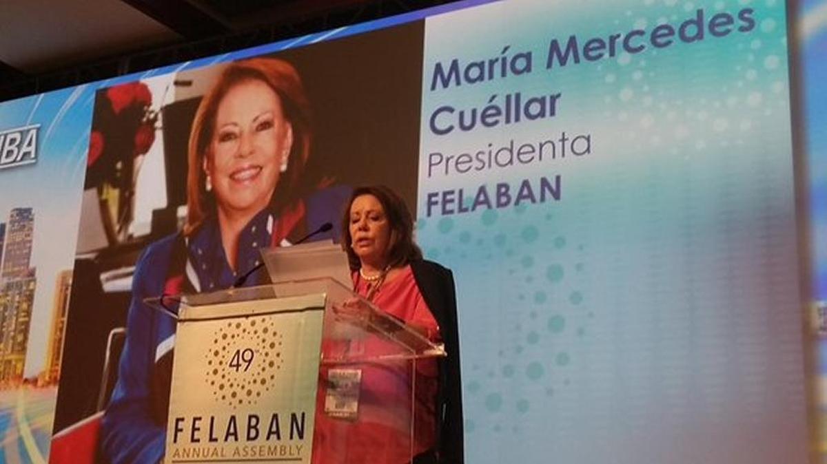 La presidenta de la Federación Latinoamericana de Bancos (Felaban), María Mercedes Cuéllar, aseguró que la productividad en la región es del 0.7 frente al 1.8 de Asia, según el Estudio Económico de América Latina y el Caribe hecho público este año.