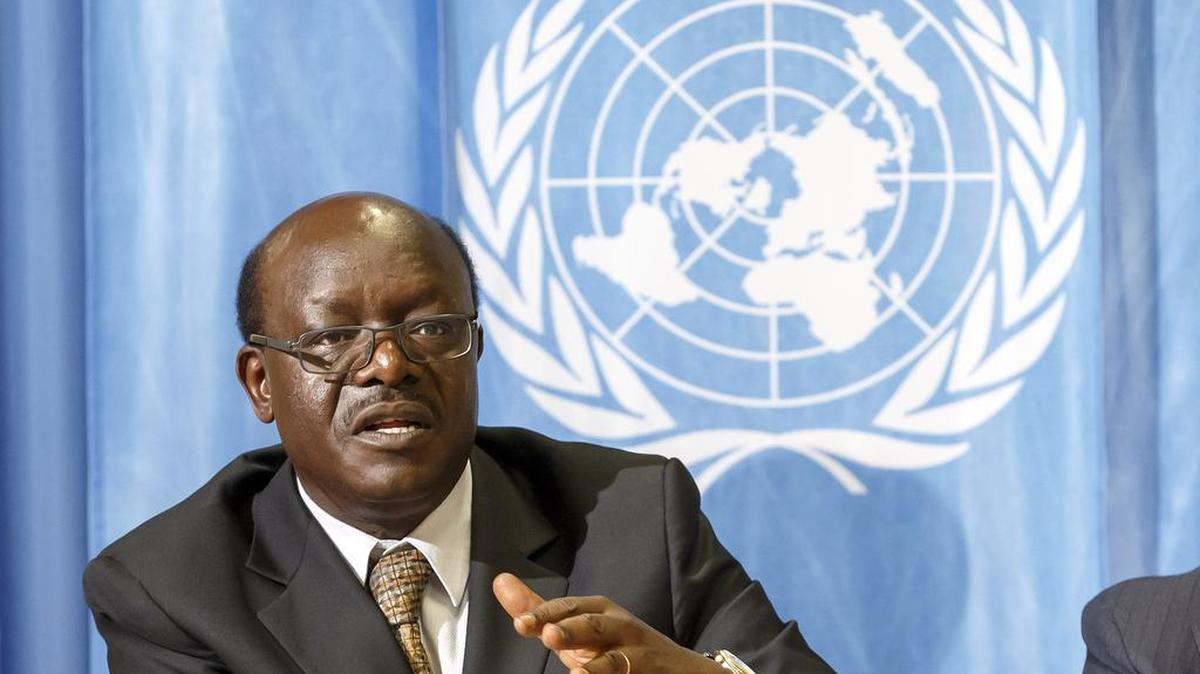 El secretario general de la UNCTAD, Mukhisa Kituyi, presenta un informe a la prensa el pasado viernes en Ginebra.