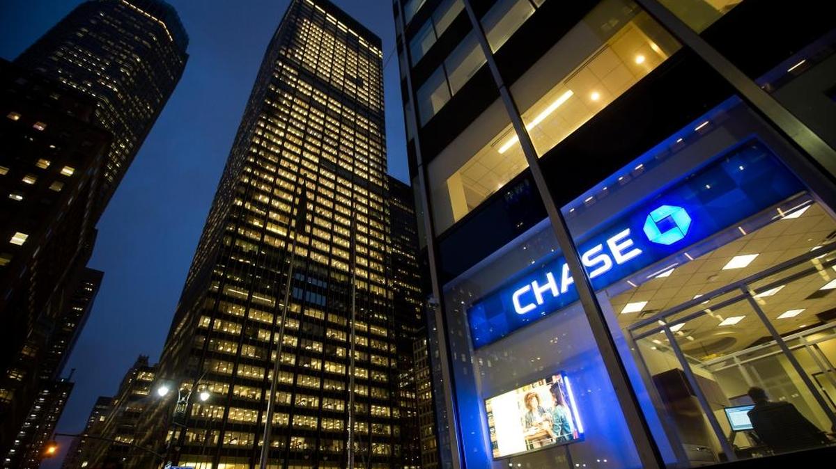 Una sucursal del banco JPMorgan Chase & Co. en Nueva York.