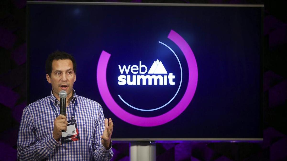 Jason Nadal, de Microsoft, participa en el encuentro Web Summit en Lisboa.