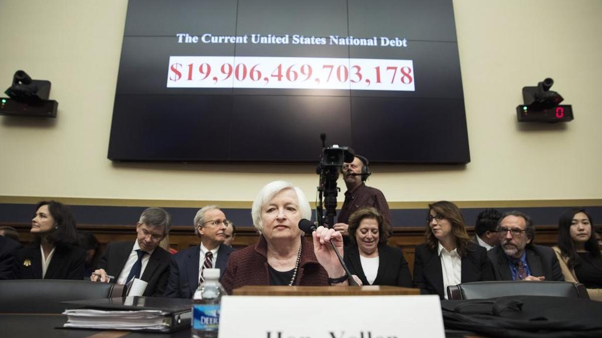 La presidenta de la Fed, Janet Yellen, en el comité de Servicios Financieros de la Cámara de Representantes del Congreso, el miércoles pasado.