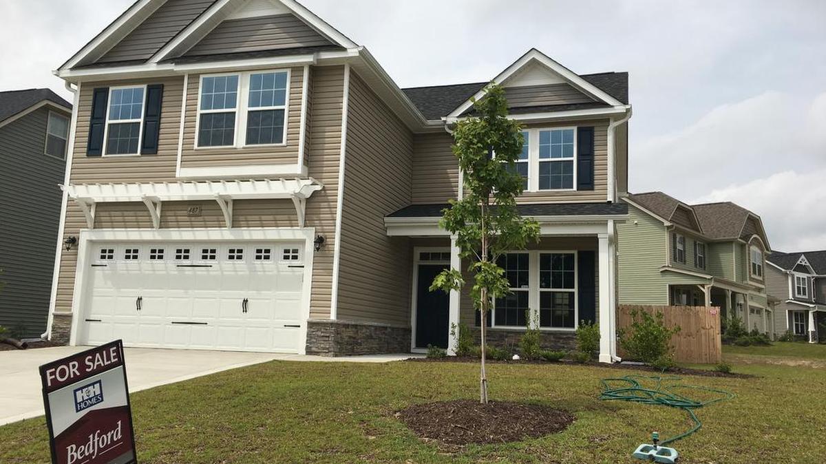 Una casa recién construida estaba en venta el pasado 6 de septiembre en Raeford, Carolina del Norte.