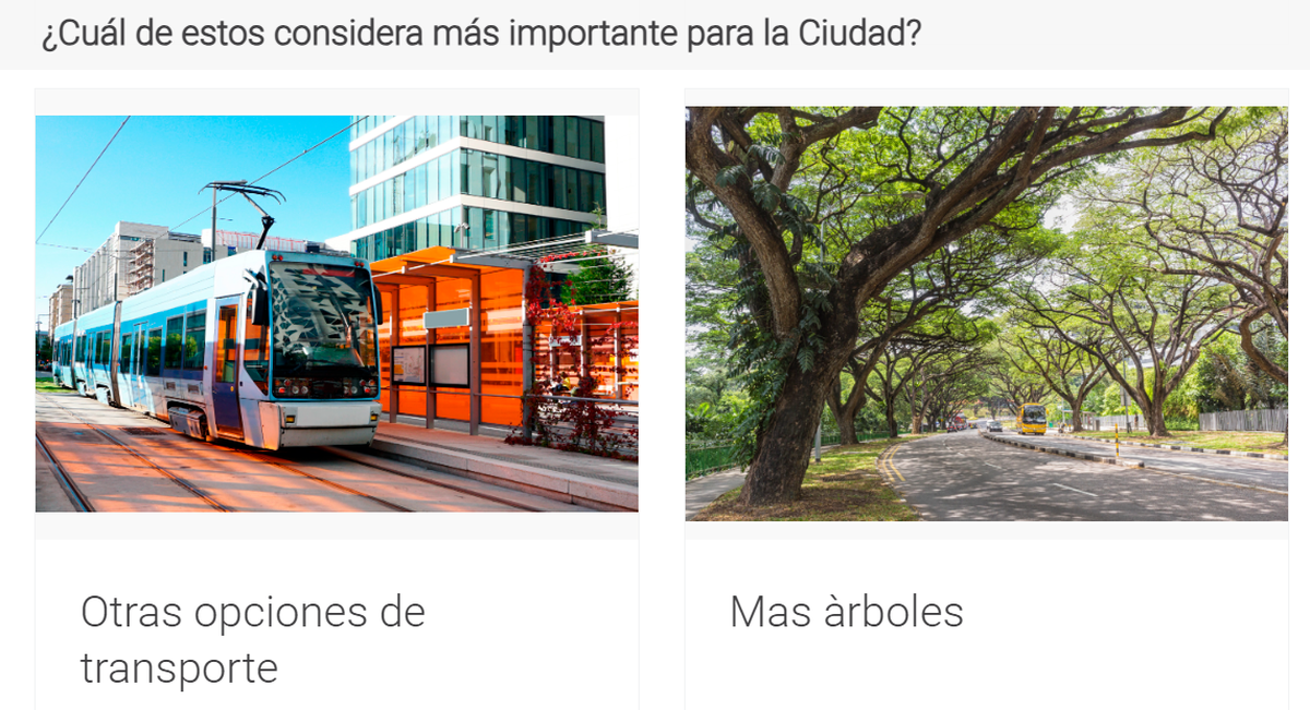 En una encuesta digital creada en Hialeah2050.com los residentes de Hialeah podrán opinar sobre la visión que tienen de la municipalidad, entre las opciones se les pregunta si prefieren tener ciclovías, más parques, opciones de vivienda y de transporte, entre otras.