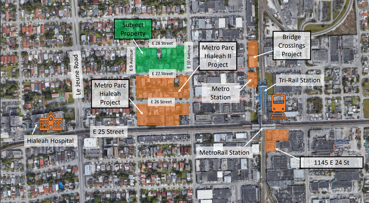 Este proyecto ubicado frente a East 28th Street abarca 4,91 acres donde se construirán 613 unidades. El desarrollo propone un edificio de 8 pisos con tiendas en el primer piso orientado hacia la East 10th Avenue. La construcción pertenece a Taves Capital Group, LLC, empresa radicada ubicada en Doral.