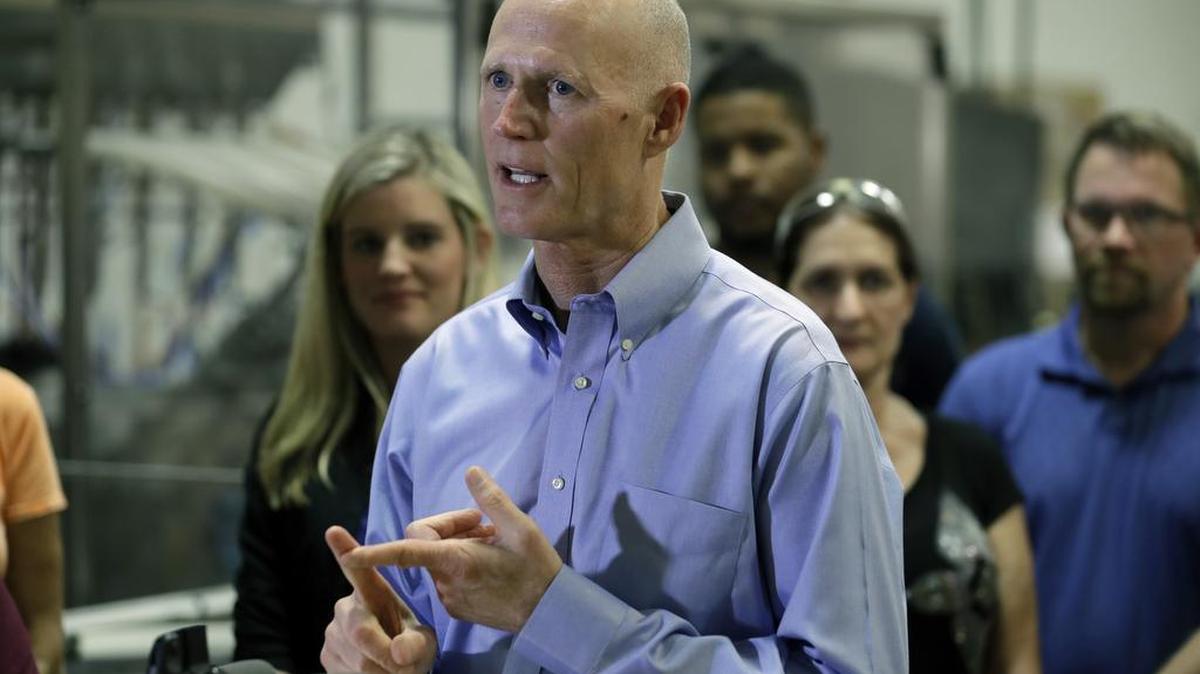 El gobernador de la Florida, Rick Scott durante un evento en Tampa el miércoles 25 de enero del 2017.