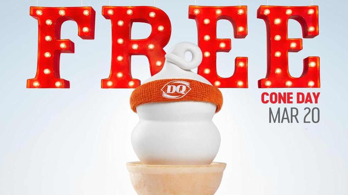 Dairy Queen ofrece un helado gratis hoy lunes por ser el primer día de la primavera.