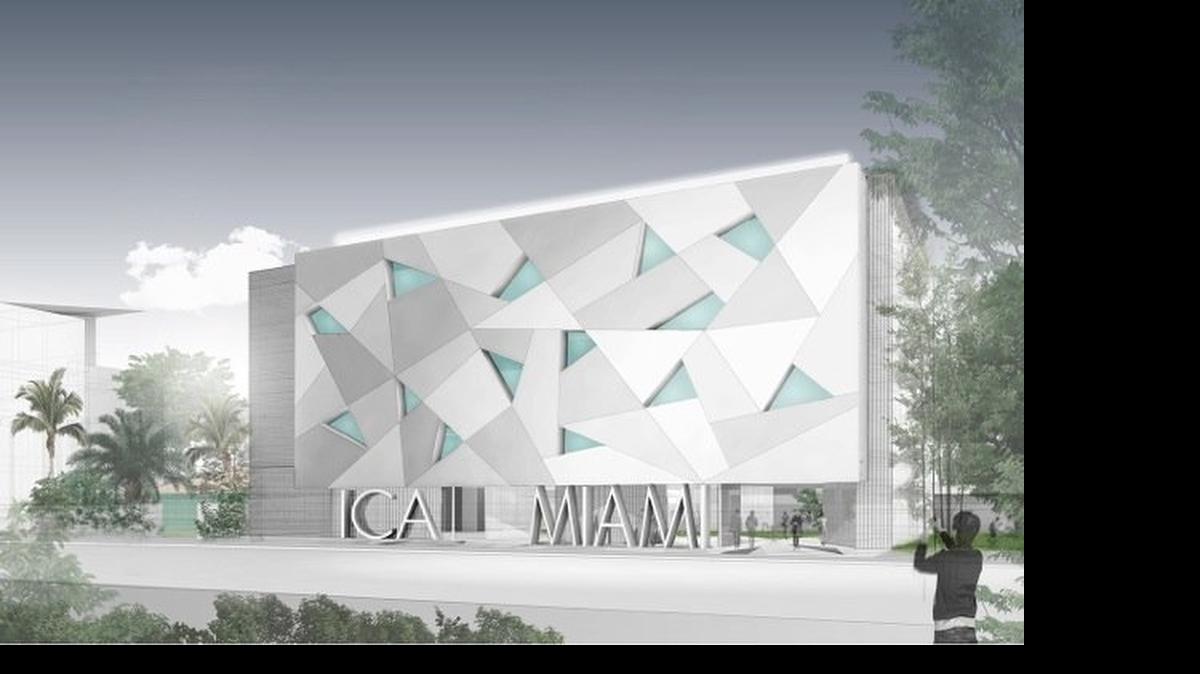 
Un dibujo arquitectónico de como luciría el Instuto de Arte Contemporáneo de Miami. El edificio se asienta sobre dos vecindarios y hau un grupo de vecinos que no lo ve con buenos ojos.

