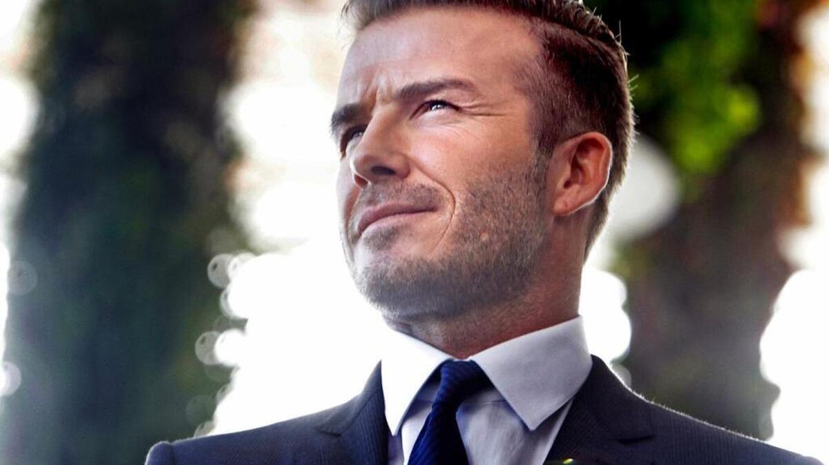 El ex jugador del Manchester United y de la selección inglesa, David Beckham, durante una conferencia de prensa en la que anunció sus intenciones de crear una franquicia de la MLS en Miami, el 5 de febrero del 2014.