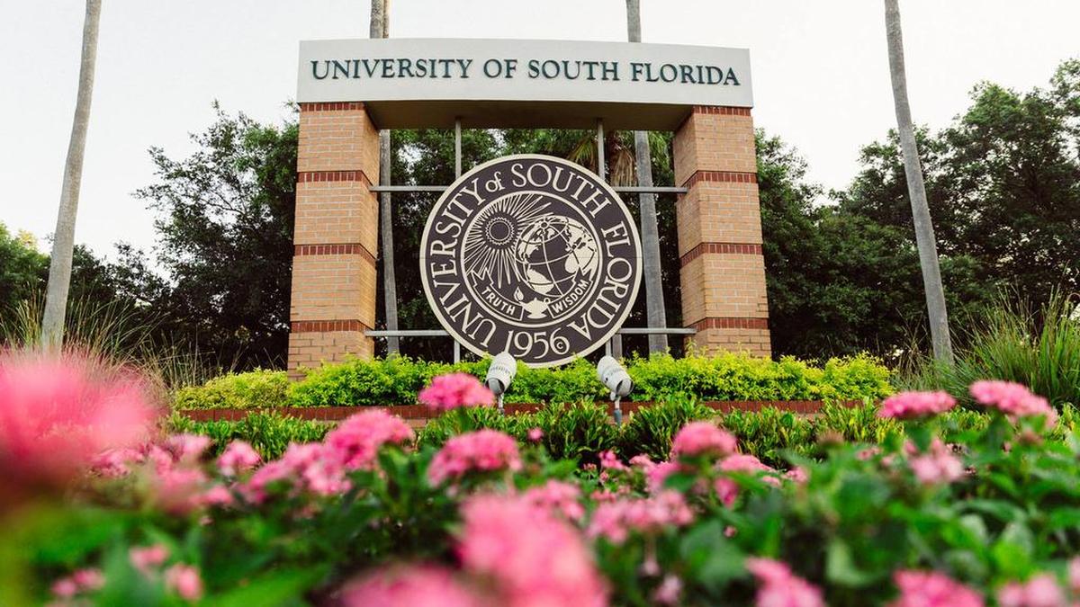 Logo de la Universidad del sur de Florida en una imagen publicada en la página de Facebook de la universidad.