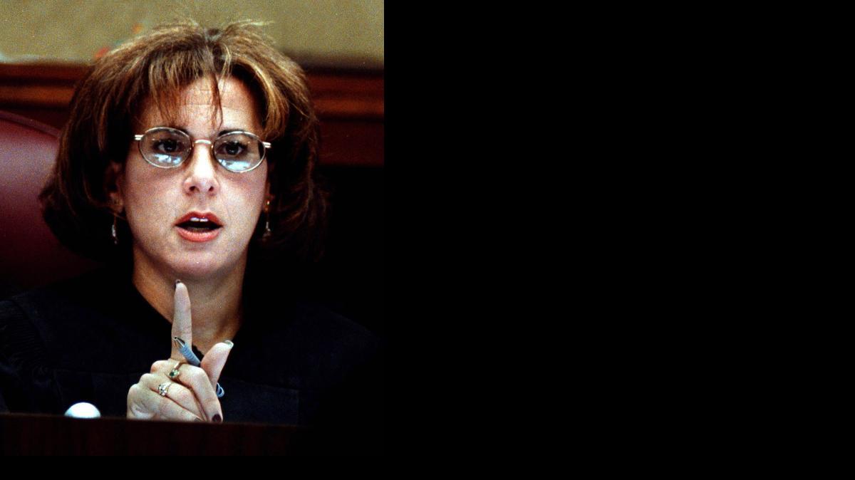 
La jueza del condado Broward Ginger Lerner-Wren, quien firmó la orden de libertad condicional de Christopher Wayne Thurlow.
