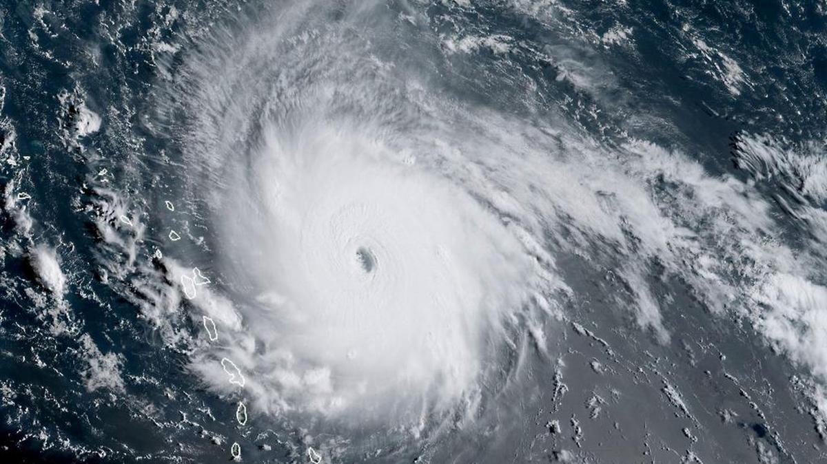 Imagen del “extremadamente peligroso” huracán Irma de la NOAA del 5 de septiembre.