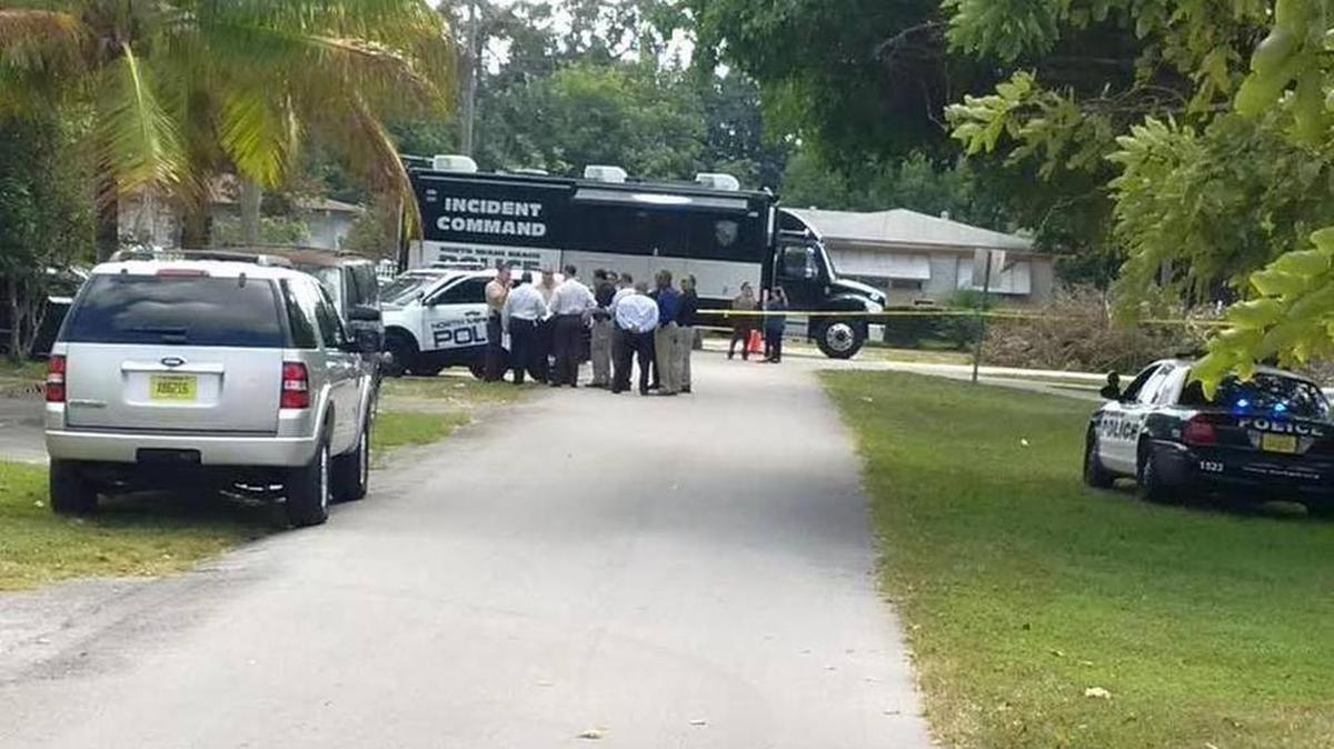 La escena del incidente en North Miami Beach