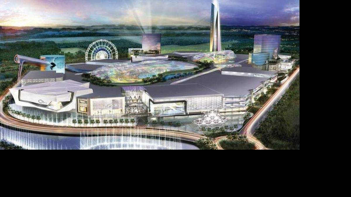 
Maqueta de una vista aérea del complejo American Dream Miami, un enorme mall de tiendas y entretenimiento que se planea construir en el noroeste de Miami-Dade. El proyecto se describe como el mall más grande en todo Estados Unidos.

