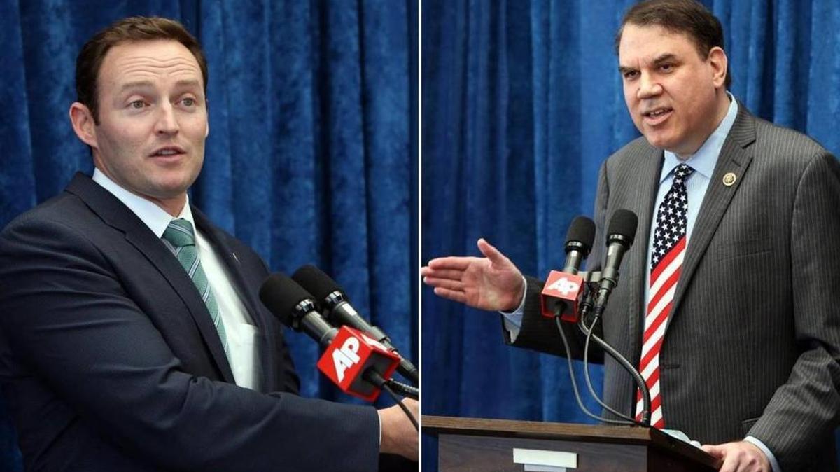 Los representantes demócratas, Patrick Murphy (izq.) y Alan Grayson se enfrentarán en los comicios del 30 de agosto.