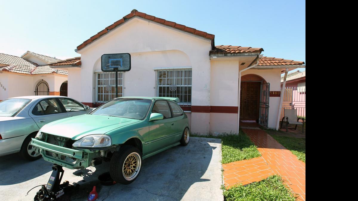 
La casa de Anthony Fernández, en Hialeah, donde fue entregado el paquete de droga.



