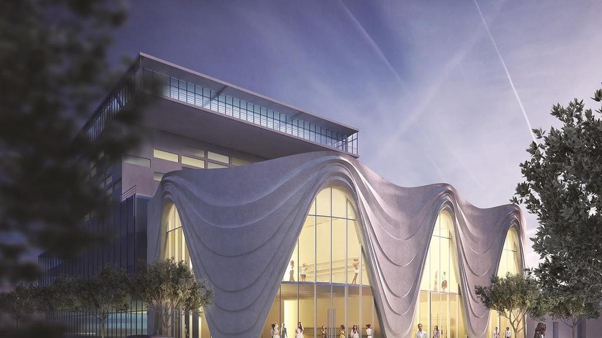 Un dibujo de los arquitectos muestra cómo lucirá este nuevo edificio en el Design District una vez construido.